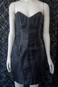 Vixen Strapless Vintage Leather Dress