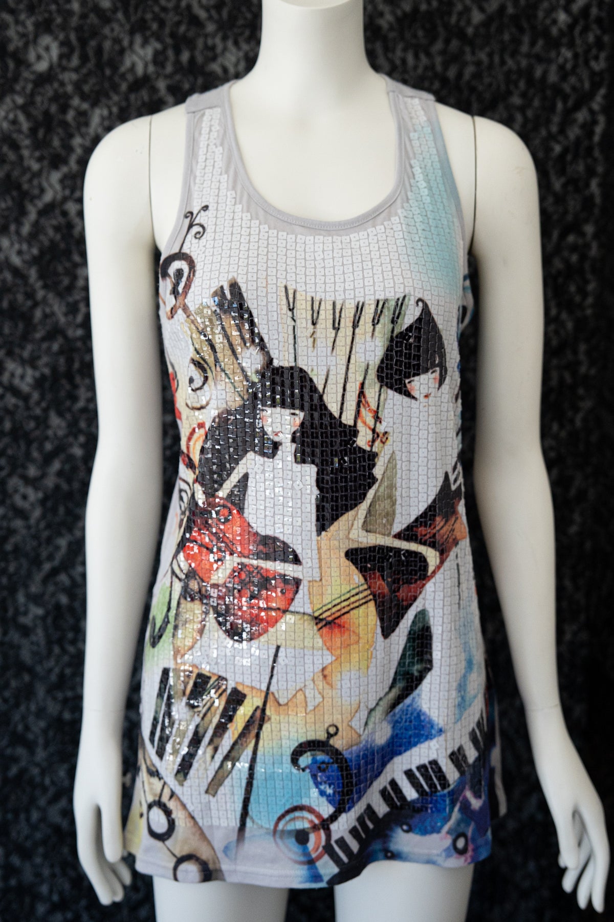 Jazz Age Sequin Tunic Tank