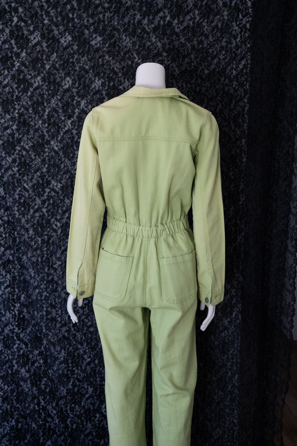 Long Sleeve Abstract Painted Jumpsuit