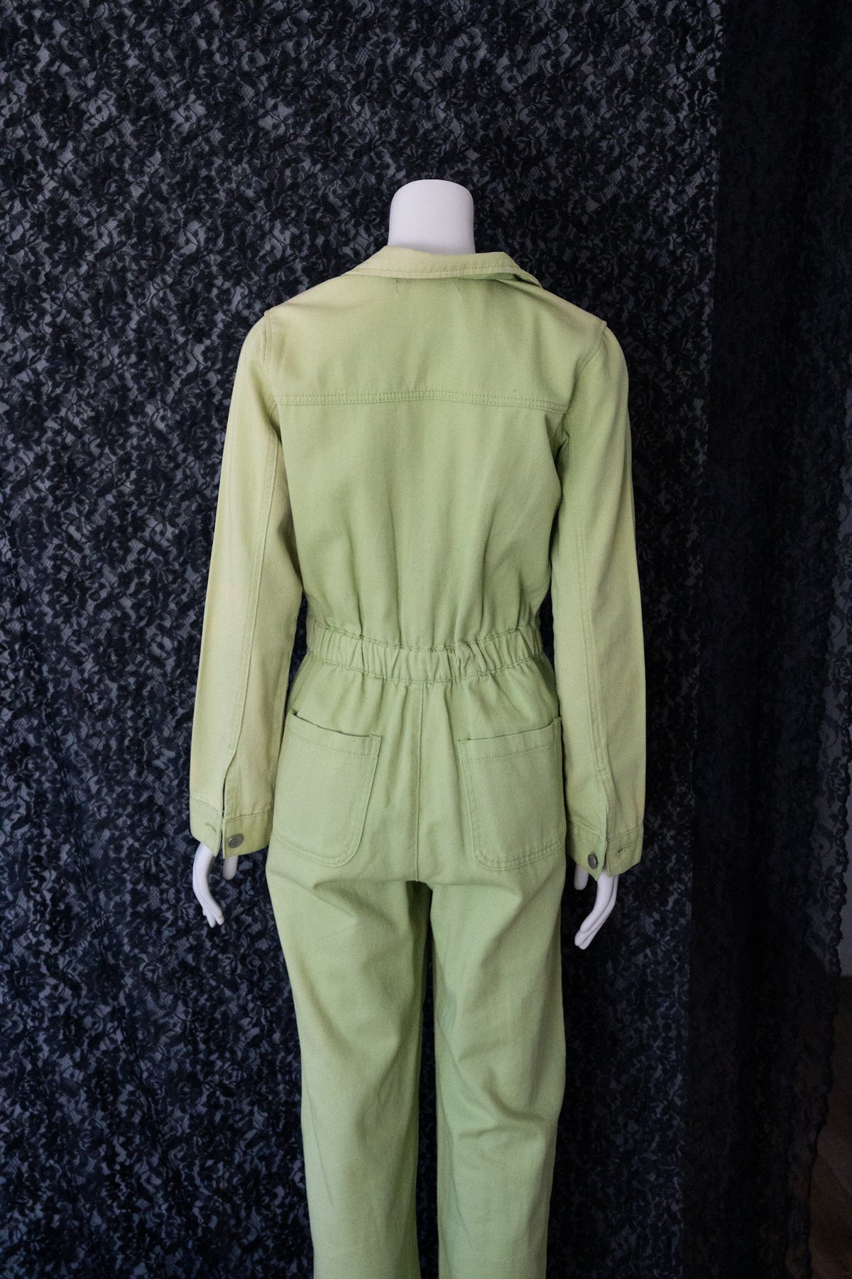 Long Sleeve Abstract Painted Jumpsuit