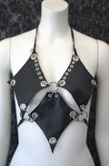 Obsidian Leather Top